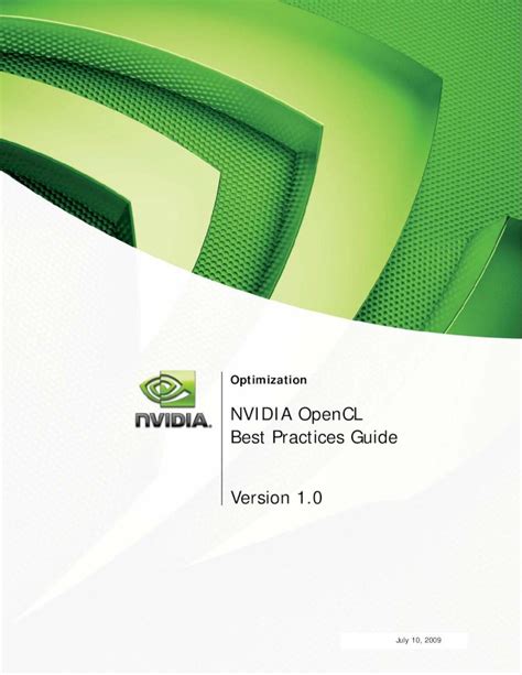 nvidia cuda best practices guide.